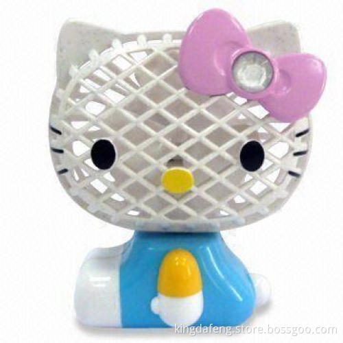 Battery-operated Electric Fan, Made of ABS Material, Various Colors Available, Measures 10 x 8.5cm